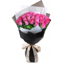 buy 24 pink rose bouquet to philippines
