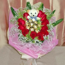 Roses, Bear & Chocolates Delivery To Philippines