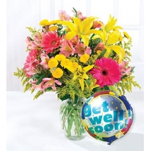 Mixed Flowers w/ Balloons Delivery To Philippines