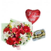 Lily,Ferrero Box & Love U Balloon To Philippines