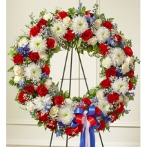 Border Patriotic Wreath Send To Philippines