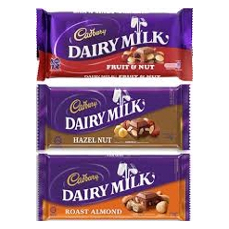 Send Cadbury Assorted 3 Bars 65g each to Philippines