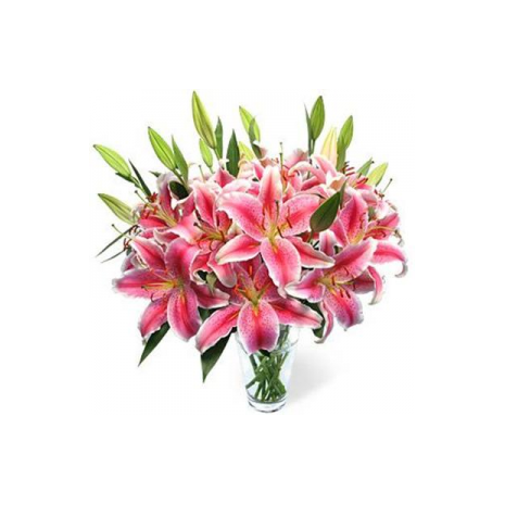 8pcs Lilies in a vase Delivery To Philippines