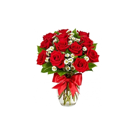 Luxury One Dozen Red Roses Send To Philippines