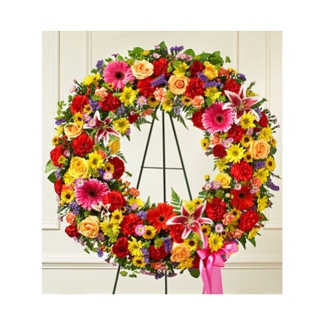 Beautiful Blooms Wreath Send To Philippines