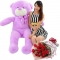 rose bouquet with 5 feet giant teddy bear to philippines