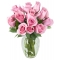 send 12 pink roses vase in philippines