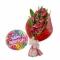 12 Red Roses & Annieversary Balloon To Philippines