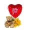 Roses,Love U Balloon & Teddy Bear To Philippines