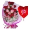 Mixed Roses & Love u Balloon To Philippines