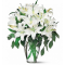 White Lilies in a Vase Delivery To Philippines