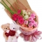 Flowers w/ Mini Bear To Philippines